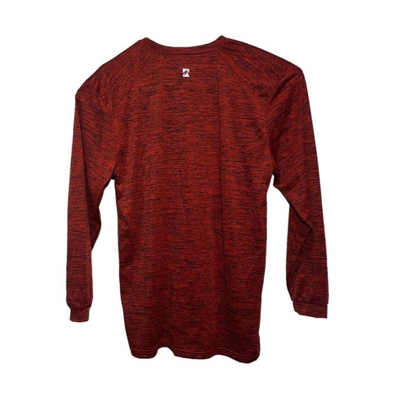 Outfitter Trading Co. Red Space Dye LS Jackson Hole Wy Knit Shirt Size Med - Picture 5 of 9